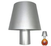 Brabola Wireless Bottle Lamp, Cordless Wine Bottle Light Head 3 Color Modes Dimmable Table Lamp Rechargeable Touch Control Desk Lamp for Bedroom, Restaurant, Bar, Office, Christmas (Silver)