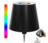 Brabola Wireless Bottle Lamp, RGB LED Bottle Light Kit for Liquor Bottles Wine Rechargeable Dimmable Cordless Touch Table Lamp for Bar, Restaurant, Home, Office, Christmas (Black)