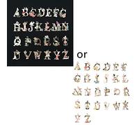 BRABOSTON A-Z Charms Pendant 26 Letters Initial Pendant English Letter Charm For Garden Fairy Tale Jewelry Making Jewelry Making Tools Crimper