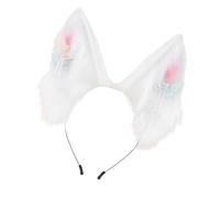 BRABOSTON Ancient Design Plush Cats Ear Hairband With Buttefly Tassels For Roleplay Event Masquerades Party And Halloween Headwear Roleplay Hair Accessory