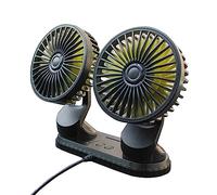 BRABOSTON Car Double Headed 360 Degree Rotating Cooling For Front Dashboard Air Cooler USB Electric Fan Adjustable Cooling Fan Pc Usb Silents Led Replacements For Rooms Extension Laptop With