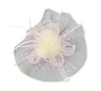 BRABOSTON Classical 1920s Costume Hat Feathered Fascinator Hat For Women Social Event Great For Garden Parties And Fashion Show TeaParty Headbands