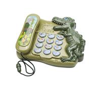 BRABOSTON Cognitive Development Dinosaur Story Machine Interactive Educational Toy For Kids Ages 3+ Featuring Safe Construction Bilingual Dinosaur Learning Machine