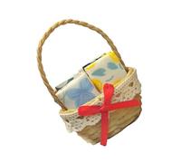 BRABOSTON Delicate Basket Woven For Dollhouses And Projects Photo Props For Dollhouses Scene Setting Miniature Laundry
