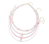 BRABOSTON Elegant Strawberry Beaded Necklaces Jewelry Simple Design Adornment Adds Sweet Charm For Various Styles Party Accessory Set