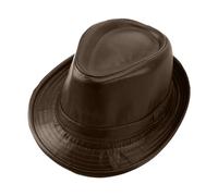 BRABOSTON Retro Faux-leather Hat All-match The Older Vintage Hats Party Gentleman Casual Top Bonnet Men Cosplay Hat Panama Men Foldable Panama Hats For Women Small Heads Womens For Foldable