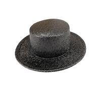 BRABOSTON Vacation Panama Hat Shining Rapper Gleaming Top Hat For Club Carnivals Music Festival Cool Disco Party Top