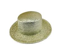 BRABOSTON Vacation Panama Hat Shining Rapper Gleaming Top Hat For Club Carnivals Music Festival Cool Disco Party Top