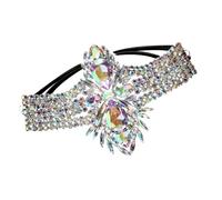 BRABOSTON Vintage Rhinestones Leg Chain Elastic Stretch Cord Belly Dance Body Jewelry Thigh Chain for Women Party