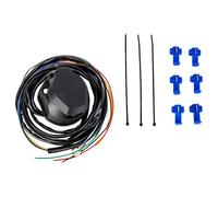 BRABOSTON Weatherproof 7 Pin Trailer Connector 1.5M Wire Flexible Spring Design For Safe And Stable Power Transfer During Travels Trailer Accessory