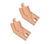 BRABOSTON Wooden Train Track Add On Interchangeable Modular Design For Layouts And Family Interactive Play Kids Wooden Track Building Toy