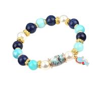 Bracciale with Perline | Braccialetto da Polso Regolabile Gioiello a Tema | Elastici di Perline per Vacanze, Compleanni, Feste all'Aperto, Spiaggia, Uomo e Donna