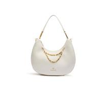 Braccialini Amy Faux leather bag with half-moon silhouette, perfect for elegantly completing everyday looks. The essential design is complemented by a delicate accessory, White, One Size