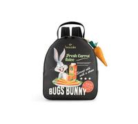 Braccialini Amy Lt Brown Faux Leather Backpack with a Vibrant Print Showing Tweety Enjoying a Tantalizing Piece of Cake. The design is inspired by American style lettering, black, UNI, Casual