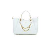 Braccialini Amy medium handbag with double handles and removable and adjustable logo shoulder strap, designed to accompany every moment of the day in style. The clear design and, White, One Size