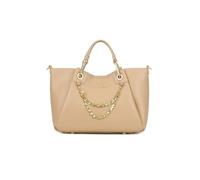 Braccialini Amy medium handbag with double handles and removable and adjustable logo shoulder strap, designed to accompany every moment of the day in style. The clear design and, beige, One Size