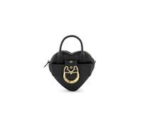 Braccialini Baroque Mini bag in soft calfskin with a romantic heart silhouette, embellished by the iconic Baroque jewel buckle with enamelled hearts and bright details