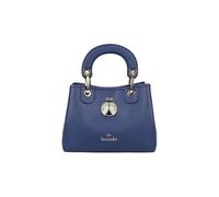 Braccialini Beth Jewels Medium Size Handbag in Biscuit Colour with Double Handles and Removable & Adjustable Logo Shoulder Strap for Double Portability Inside a Removable Clutch Bag, blue, One Size