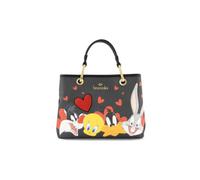 Braccialini Beth Lt Allfriend Medium Handbag with Double Handles and Removable, Adjustable Shoulder Strap with Logo Lettering that will keep you through every moment of the day with practicality