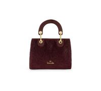 Braccialini Beth Strass Medium Size Handbag that combines elegance and brightness in a roomy and sophisticated silhouette. Made from a soft suede effect material from the hand, red, One Size