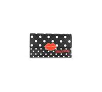 Braccialini Party This flat bag from the Party line impresses with its iconic Kiss print, embossed by an elegant white polka dot pattern on a black background and the distinctive, Multi-coloured, One