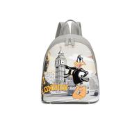 Braccialini Postcards Lt Compact and original backpack perfect for those who love to stand out with irony and style. The model is decorated with a London inspired print, with the iconic Big Ben in the