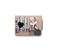Braccialini Postcards Lt Small wallet with lively Milan-inspired print, with Lola Bunny protagonist in a fashion scene in front of the Duomo., Unique, Taglia Unica, Postcards Lt