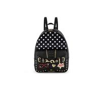 Braccialini Rock The Rock Backpack combines functionality and character in an accessory with a strong stylistic effect. The black base is enhanced by an XXL flap with polka dot print, black, UNI