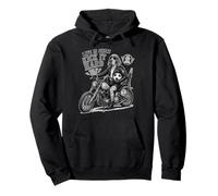 Bracco Italiano on bike chopper& footbal - soccer DIGOR Pullover Hoodie