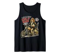 Bracco Italiano on Chopper Bike & Footbal - Soccer DIGOR Tank Top