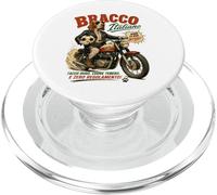 Bracco Italiano on motorbike & footbal - soccer DIGOR PopSockets PopGrip for MagSafe