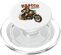 Bracco Italiano on motorbike footbal - soccer DIGOR vintage PopSockets PopGrip for MagSafe