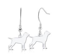 Bracco Italiano Silhouette Silver Earrings