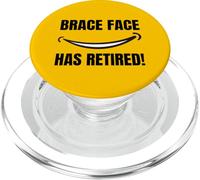 Brace Face Has Retired! Funny Dental Braces Removal PopSockets PopGrip for MagSafe