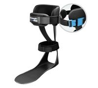 Brace On AFO S-Type - Drop Foot Stabilizer, Moldable, Trimmable, Lightweight Polyethylene with Padding and Buckle Closure, Men, Left