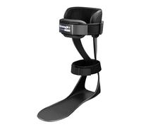 Brace On AFO S-Type - Malleable Drop Foot Stabilizer - Cut to Size Lightweight Polyethylene with Padding and Buckle Closure - Men Right
