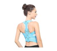 Brace Support Belt Adjustable Back Posture Corrector Clavicle Spine Back Shoulder Blue Color