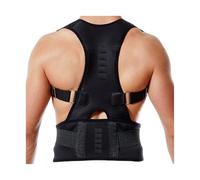 Brace, Thoracic Back Brace for Hunchback Correction, Magnetic Support for Shoulder & Back Pain Relief(Black,S)