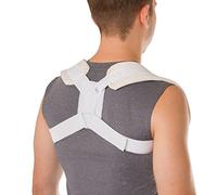 BraceAbility Figure 8 Clavicle Brace & Posture Corrector | Broken Collarbone Sling for Injuries & Fractures, Shoulder Support Strap for Upper Back Straightening (Large)