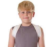 BraceAbility Figure 8 Clavicle Brace & Posture Corrector | Broken Collarbone Sling for Injuries & Fractures, Shoulder Support Strap for Upper Back Straightening (Small)