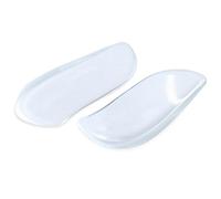 BraceAbility Medial & Lateral Heel Wedge Silicone Insoles (Pair) - Supination & Pronation Corrective Adhesive Shoe Inserts for Foot Alignment, Knock Knee Pain, Bow Legs