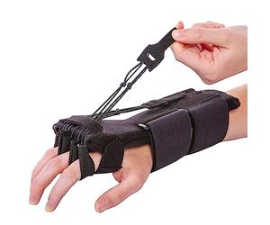 BraceAbility Radial Nerve Palsy Splint - Dynamic Wrist Drop Splint for Limp Finger Wrist Extension, Saturday Night, Honeymoon, Crutch Palsy, Stroke Recovery Brace - Fits Right or Left Hand (One Size)