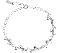 Bracelet AdjustableSterling Silver , Sterling Silver Bracelet For Women,Women 925 Sterling Silver Bracelet Vintage Olive Branch Adjustable Bangle Exquisite Ladies Bracelet Sterling Silver Jewell