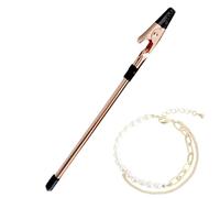 Bracelet Attachment Assistant - Tool to Support Jewelry Closure, Fastener Clip for Bracelets and Ornaments, Manual Alligator Clamp for Handmade Jewelry, Dispos, Rose Gold, riferimento alla