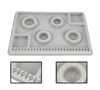 Bracelet Bead Design Board, 20 x 29 cm Gray Flocked Bead Board For DIY Bracelet Necklace Beading Jewelry Making