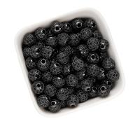 Bracelet Beads Brass Micro Pave Cubic Zirconia Round Spacer Loose Beads for Bracelet Making(Color1)