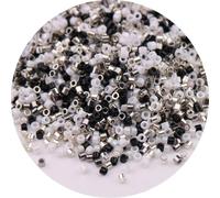 Bracelet Beads Opaque Metallic Color Glass Beads Uniform Loose Spacer Seed for Bracelet Making(Color 8,10g-2000pcs-1.6mm)