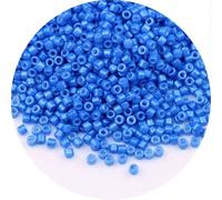 Bracelet Beads Opaque Metallic Color Glass Beads Uniform Loose Spacer Seed for Bracelet Making(Color 17,10g-2000pcs-1.6mm)