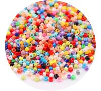 Bracelet Beads Opaque Metallic Color Glass Beads Uniform Loose Spacer Seed for Bracelet Making(Color 11,10g-2000pcs-1.6mm)