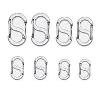 Bracelet Clasps and Closures - 8 Pcs Lobster Clasp Set for Jewelry Making, Includes Necklace Clasp and Extenders for Bracelets (Silver)